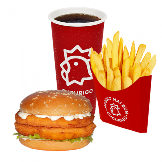Meniu Dublu Chicken Burger